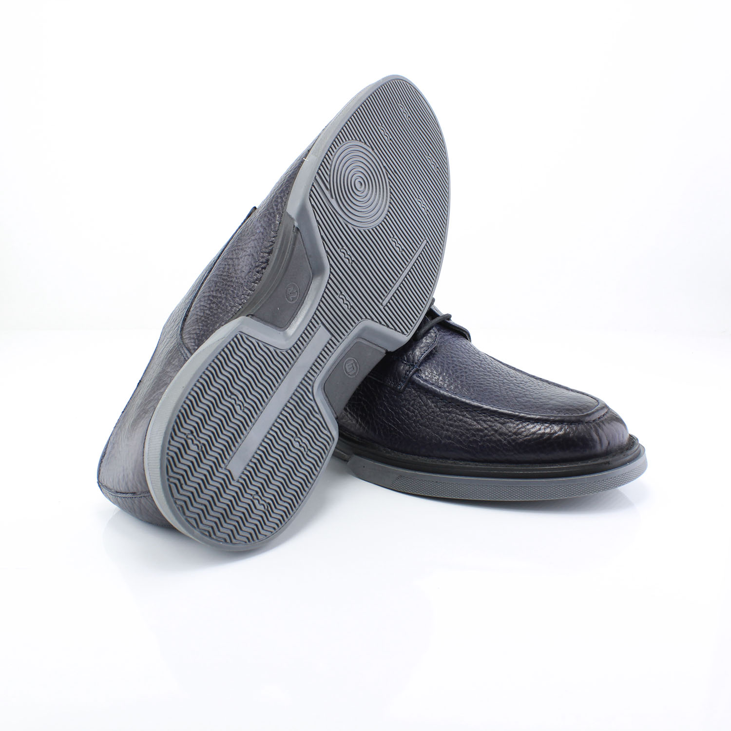 Kişilər üçün klassik ayaqqabı, derbi, göy, içərisi təbii dəri, üstü təbii dəri, alt hissəsi termo, 3-11 5415 LACI - Image 4