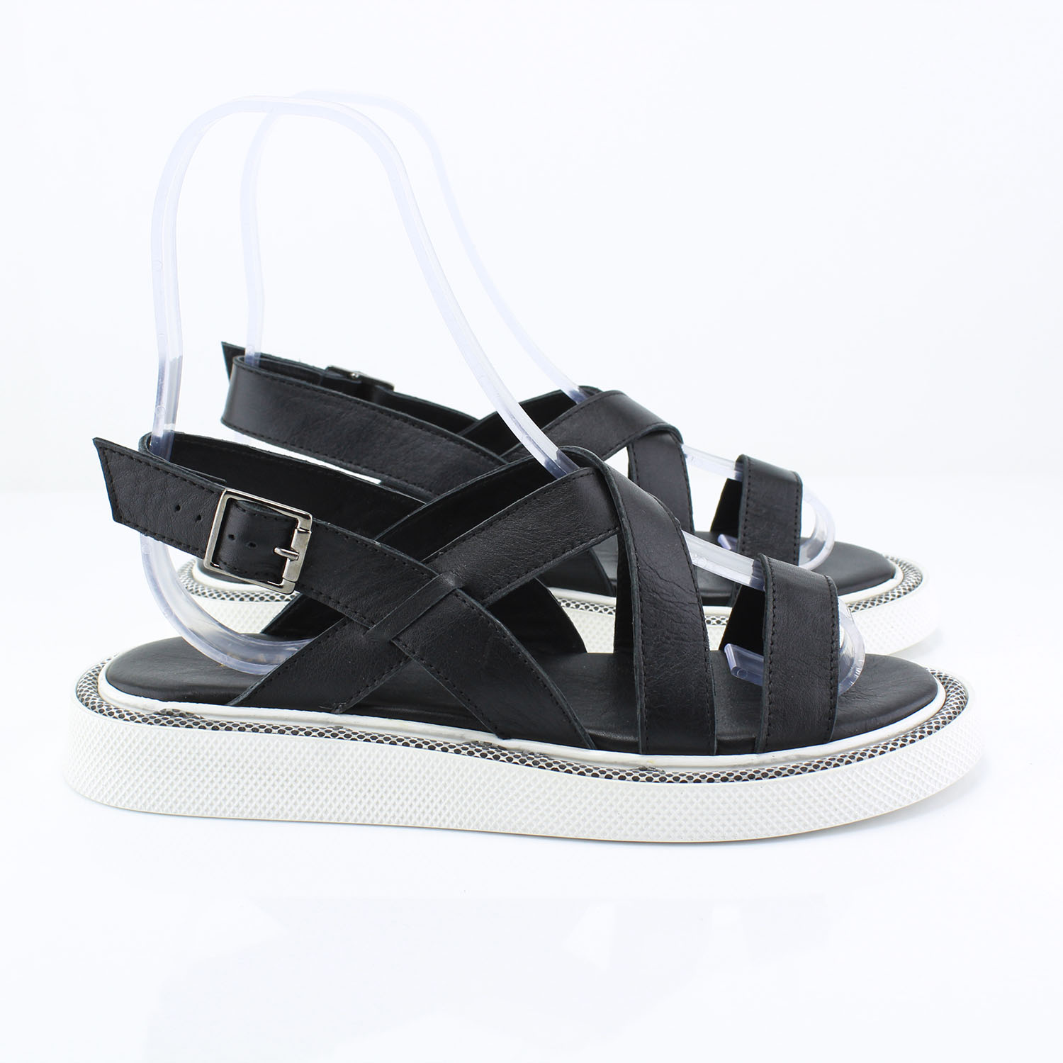 Kadın Sandal 2-61 1050 SIYAH - Image 2
