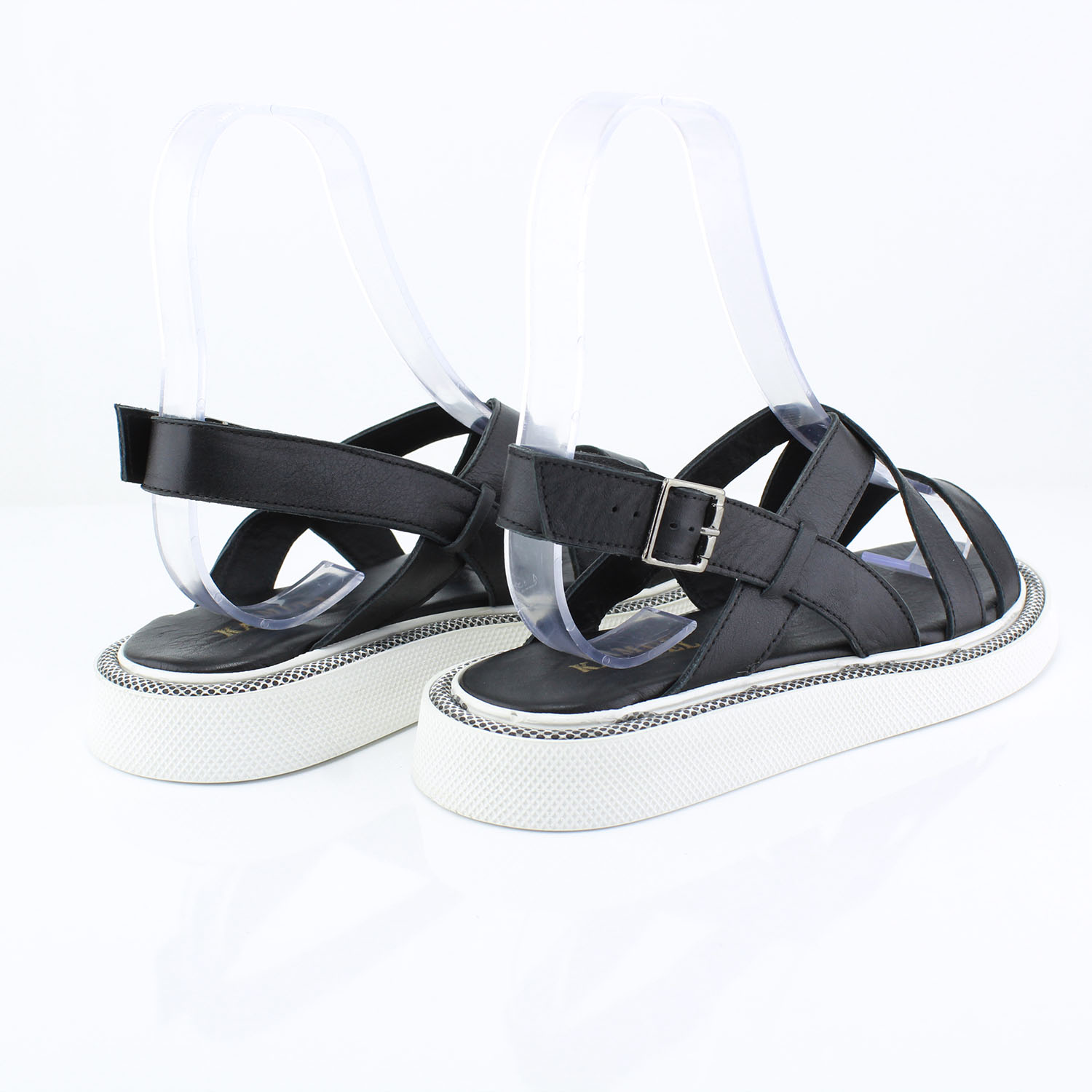 Kadın Sandal 2-61 1050 SIYAH - Image 3