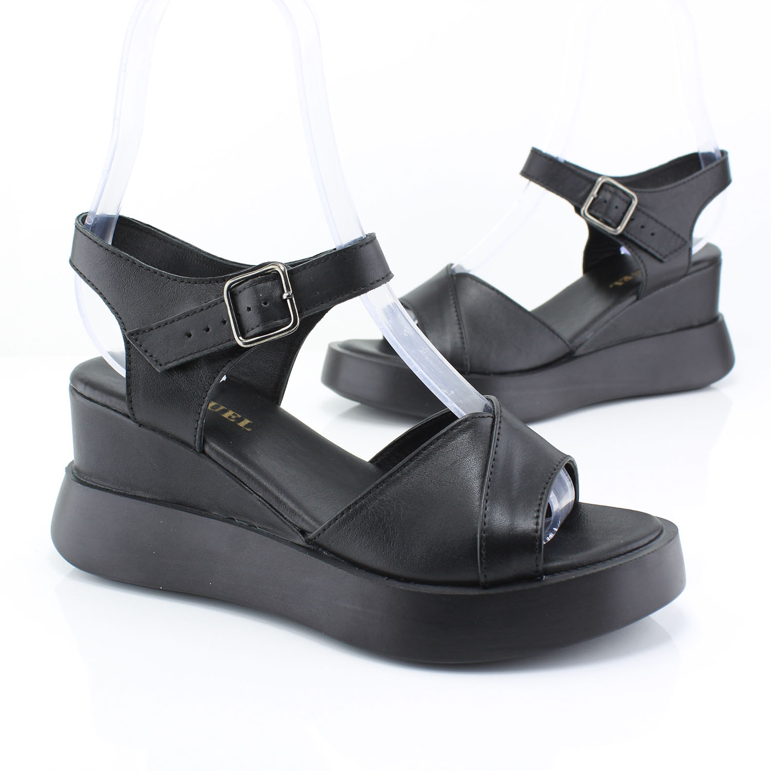 Kadın Sandal 2-61 1051 SIYAH - Image 4