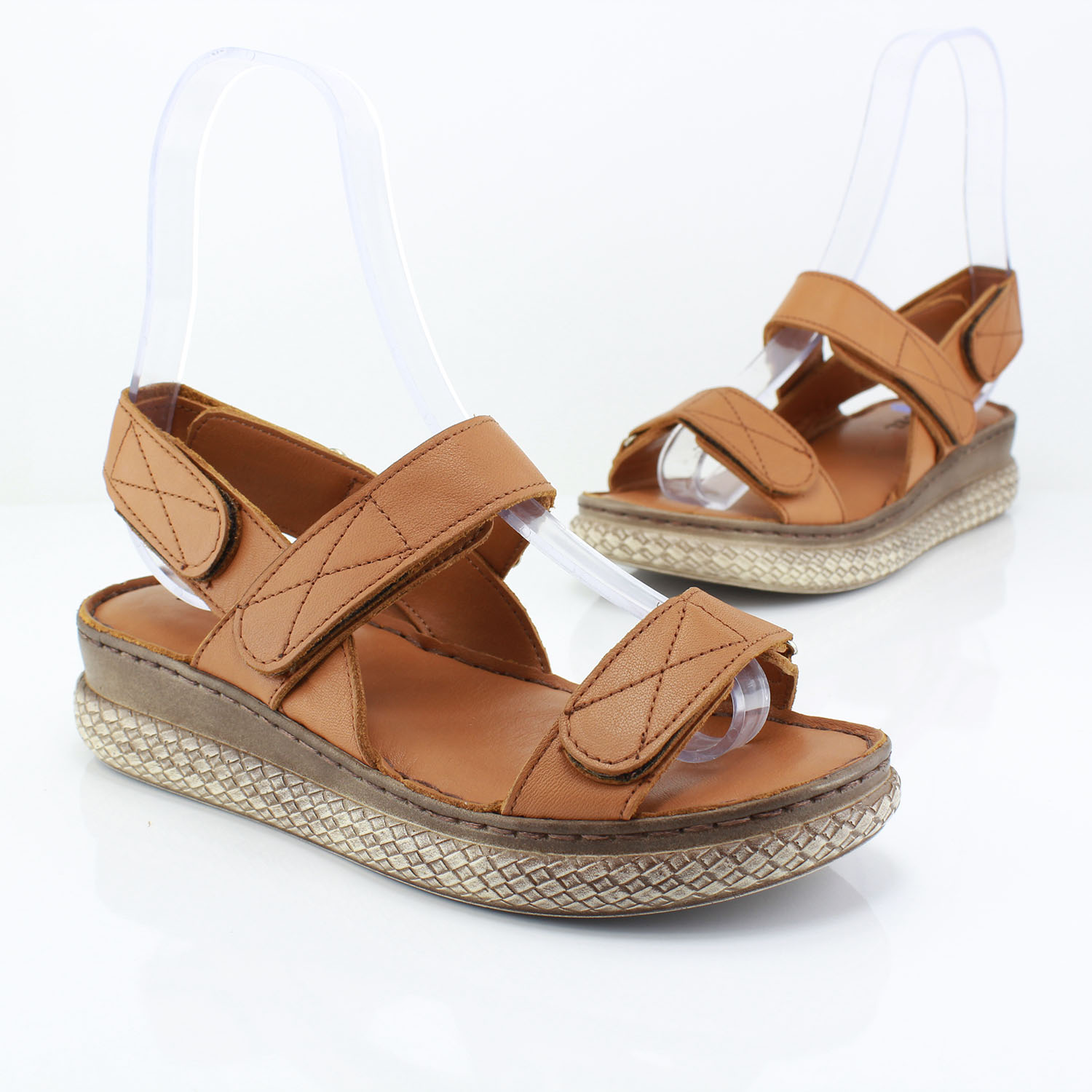 Kadın Sandal 2-61 1076 TABA - Image 4