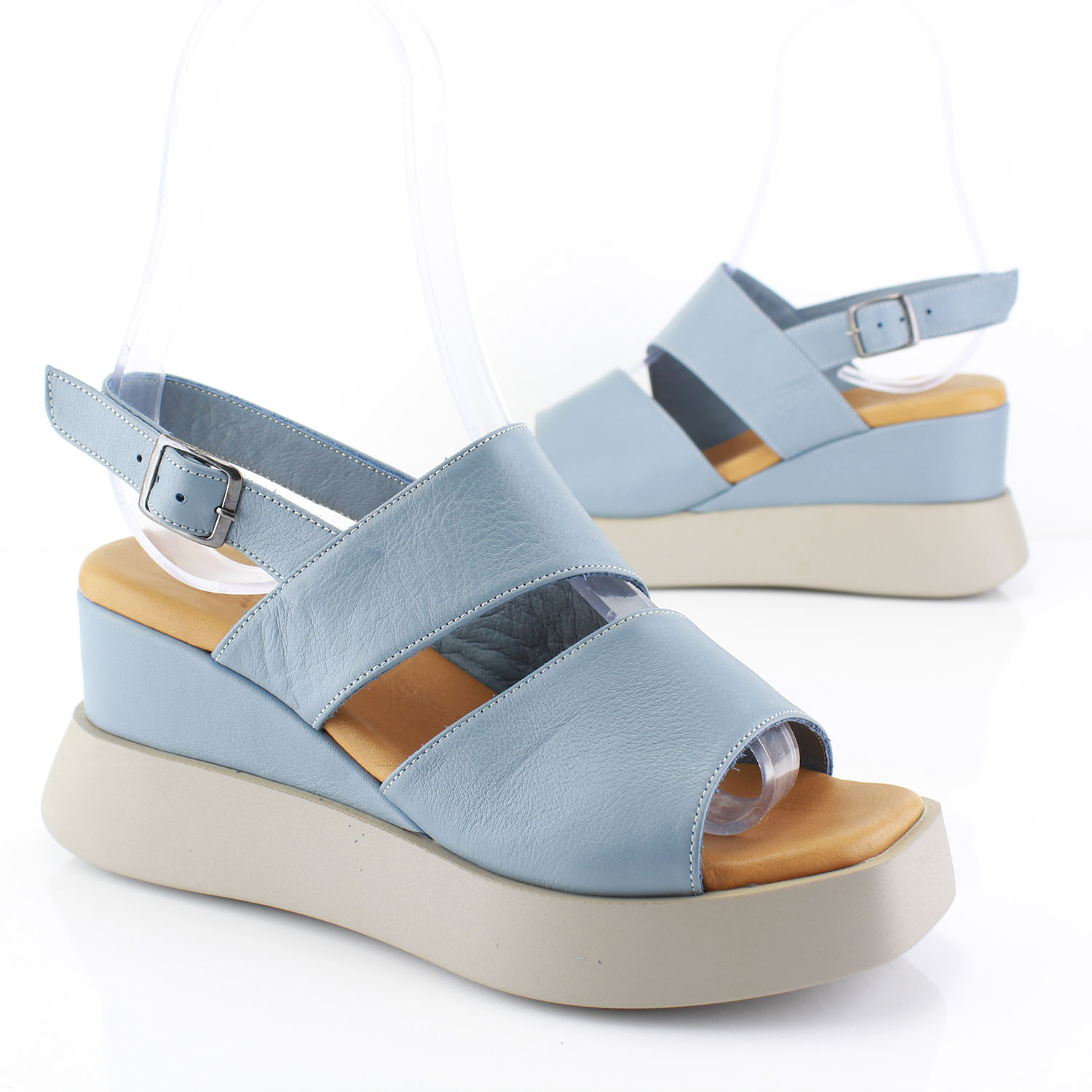Kadın Sandal 8-15 5025-SANDAL MAVI - Image 4