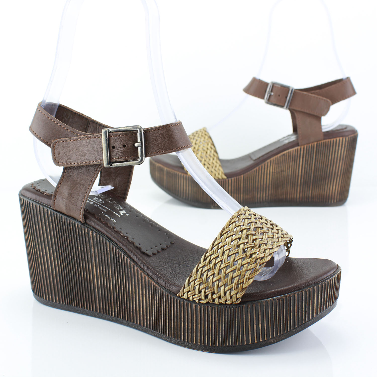 Kadın Sandal 8-18 7083 KAHVE - Image 4