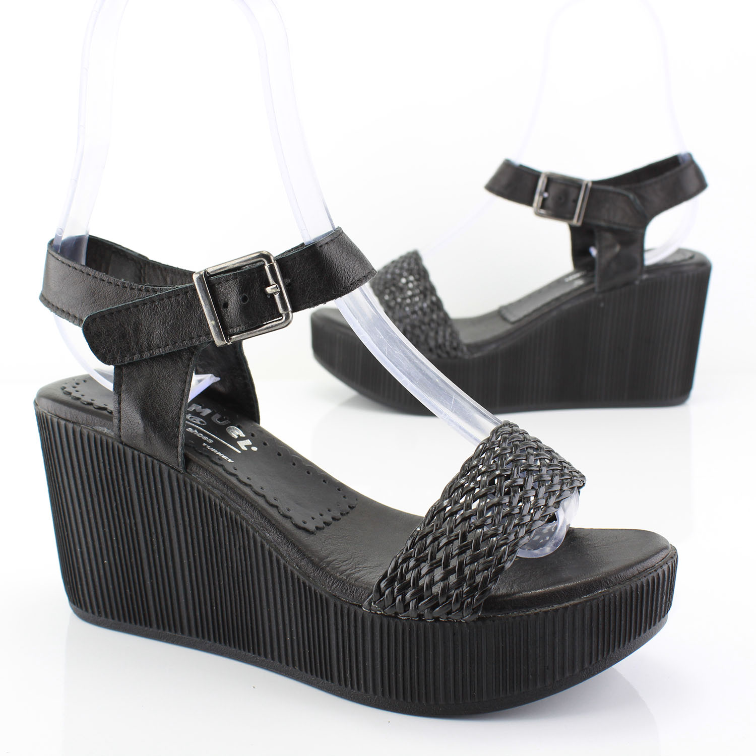 Kadın Sandal 8-18 7083 SIYAH - Image 4