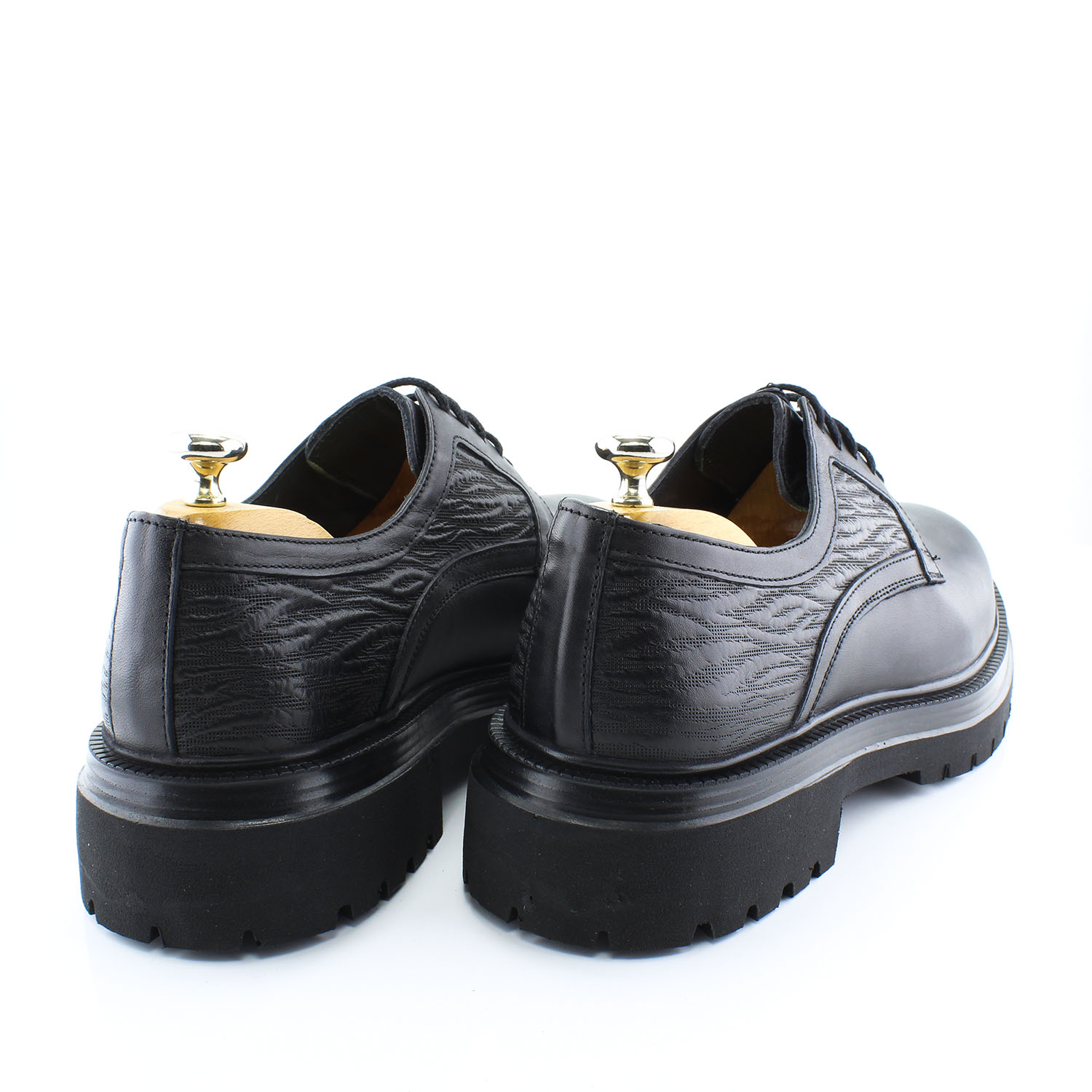 Kişilər üçün klassik ayaqqabı, qara, içərisi təbii dəri, üstü təbii dəri, alt hissəsi EVA, 2-47 1731 SIYAH - Image 3